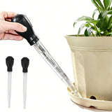 Darrahopens Home & Garden > Garden Tools > Gardening Tools 2Pcs Flower Pot Tray Water Remover Suction Drainer Tool Clear Scale Rubber Bulb