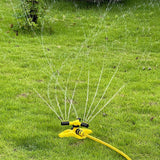 Darrahopens Home & Garden > Garden Tools > Gardening Tools 360 Degree Rotating Yellow Sprinkler Automatic Lawn Garden Watering System Villa