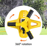 Darrahopens Home & Garden > Garden Tools > Gardening Tools 360 Degree Rotating Yellow Sprinkler Automatic Lawn Garden Watering System Villa