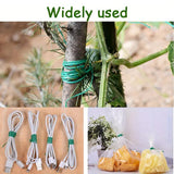 Darrahopens Home & Garden > Garden Tools > Gardening Tools 4-Rolls 100M Multifunctional Plastic Steel Twist Tie with Cutter - Sturdy Reusable Plant Support & Climbing Vine Tie