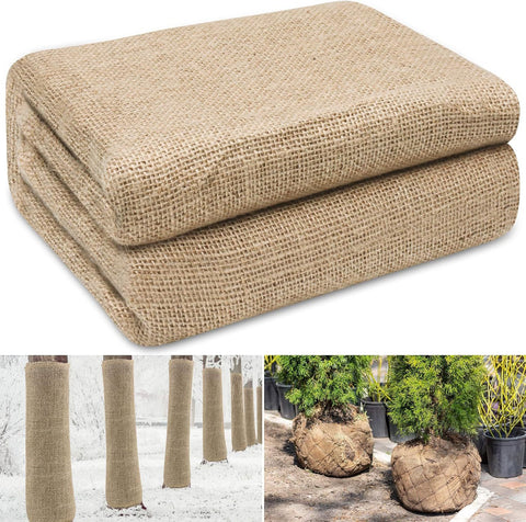 Darrahopens Home & Garden > Garden Tools > Gardening Tools 40in x 15ft Natural Jute Burlap Plant Blankets - High Density Winter Frost Protection for Australian Gardens and Trees