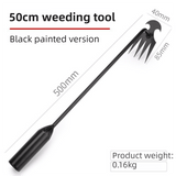 Darrahopens Home & Garden > Garden Tools > Gardening Tools 50CM Multifunction Garden Weeding Hoe Tool 2 Pack - Heavy Duty Manganese Steel Root Weeder Hand Hoe Rake with Ergonomic Handle and Double-Ended Hooked Claw Design In Australia - Darrahopens