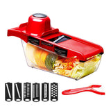 Darrahopens Home & Garden > Garden Tools > Gardening Tools 6 in 1 Vegetable Slicers Kitchen Multifunctional Food Potato Veggie Chopper Dicer Cutter with Peeler In Australia - Darrahopens