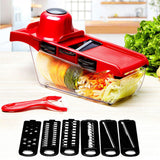Darrahopens Home & Garden > Garden Tools > Gardening Tools 6 in 1 Vegetable Slicers Kitchen Multifunctional Food Potato Veggie Chopper Dicer Cutter with Peeler In Australia - Darrahopens
