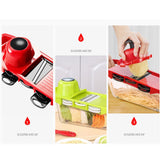 Darrahopens Home & Garden > Garden Tools > Gardening Tools 6 in 1 Vegetable Slicers Kitchen Multifunctional Food Potato Veggie Chopper Dicer Cutter with Peeler In Australia - Darrahopens
