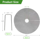 Darrahopens Home & Garden > Garden Tools > Gardening Tools 6 Pack Plant Pot Grids 15.7 Inch Flower Pot Soil Protector Cat Dog Pet Proof Cover for Australian Homes Indoor Outdoor Gardening Soil Guard