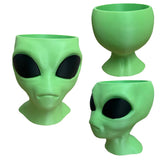 Darrahopens Home & Garden > Garden Tools > Gardening Tools Alien Planter - Alien Bust Plant Pot - Scifi Indoor Planters - Space Indoor Home Decor - Cool Planters - Office Plant