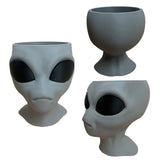Darrahopens Home & Garden > Garden Tools > Gardening Tools Alien Planter - Alien Bust Plant Pot - Scifi Indoor Planters - Space Indoor Home Decor - Cool Planters - Office Plant