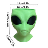 Darrahopens Home & Garden > Garden Tools > Gardening Tools Alien Planter - Alien Bust Plant Pot - Scifi Indoor Planters - Space Indoor Home Decor - Cool Planters - Office Plant