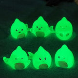 Darrahopens Home & Garden > Garden Tools > Gardening Tools Aquarium Decoration – Ornaments – Mini Ocean Resin Animals – Luminous Mini Shark Figures – Durable & Non-Fading Resin – Glow-in-the-Dark Sea Animals – For Fairy Garden, Micro Landscape, Aquarium & Home Decor – Pack of 6