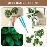 Darrahopens Home & Garden > Garden Tools > Gardening Tools Blue 3 Pack Microfiber Plant Leaf Cleaning Tongs with Removable Sleeves and Natural Bamboo Handles for Houseplants Maintenance