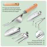 Darrahopens Home & Garden > Garden Tools > Gardening Tools Complete Garden Tool Set with Tote Bag-Green
