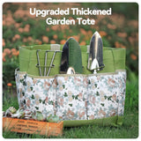 Darrahopens Home & Garden > Garden Tools > Gardening Tools Complete Garden Tool Set with Tote Bag-Green