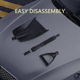 Darrahopens Home & Garden > Garden Tools > Gardening Tools Folding Snow Shovel - Large Capacity | Lightweight & Portable - Wide Snow Clearing Range with Ergonomic D-Shaped Handle and Aluminum Blade - Snow Shovel for Outdoors, Cars, Gardens, Camping, Driveways（Black）