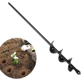 Darrahopens Home & Garden > Garden Tools > Gardening Tools Garden Auger Drill Bit Ø4X45Cm, Practical Planting Tool For Planting Bedding Bulb Seedlings, Spiral Garden Drill Bit