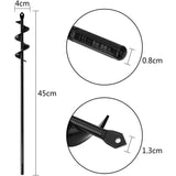 Darrahopens Home & Garden > Garden Tools > Gardening Tools Garden Auger Drill Bit Ø4X45Cm, Practical Planting Tool For Planting Bedding Bulb Seedlings, Spiral Garden Drill Bit