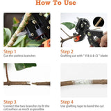 Darrahopens Home & Garden > Garden Tools > Gardening Tools Garden Grafting Scissors Kit for Trees with Black Bag Rubber Band Membrane