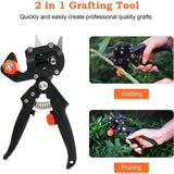 Darrahopens Home & Garden > Garden Tools > Gardening Tools Garden Grafting Scissors Kit for Trees with Black Bag Rubber Band Membrane