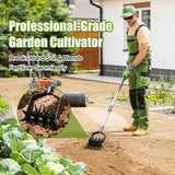 Darrahopens Home & Garden > Garden Tools > Gardening Tools Garden Hand-Held Rotating Tiller for Home and Garden Soil Cultivation-Black
