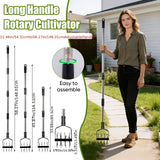 Darrahopens Home & Garden > Garden Tools > Gardening Tools Garden Hand-Held Rotating Tiller for Home and Garden Soil Cultivation-Black
