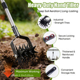 Darrahopens Home & Garden > Garden Tools > Gardening Tools Garden Hand-Held Rotating Tiller for Home and Garden Soil Cultivation-Black