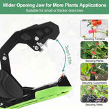Darrahopens Home & Garden > Garden Tools > Gardening Tools Garden Tape & Staple Gun Set for Plant Tying and Securing, 10000 Staples, 500m Tape-Green