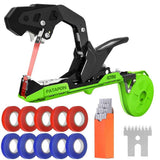 Darrahopens Home & Garden > Garden Tools > Gardening Tools Garden Tape & Staple Gun Set for Plant Tying and Securing, 10000 Staples, 500m Tape-Green