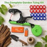 Darrahopens Home & Garden > Garden Tools > Gardening Tools Garden Tape & Staple Gun Set for Plant Tying and Securing, 10000 Staples, 500m Tape-Green