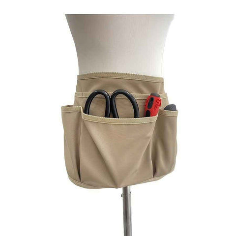 Darrahopens Home & Garden > Garden Tools > Gardening Tools Gardening Tool Waist Pouch with Multiple Pockets-Beige