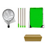 Darrahopens Home & Garden > Garden Tools > Gardening Tools Green Telescopic Fruit Picker Tool with Stainless Steel Extension Pole Carbon Steel Head and Large Bag for Apples Peaches Oranges Australian Home Orchards(1.6m)