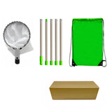 Darrahopens Home & Garden > Garden Tools > Gardening Tools Green Telescopic Fruit Picker Tool with Stainless Steel Extension Pole Carbon Steel Head and Large Bag for Apples Peaches Oranges Australian Home Orchards(2.0m)
