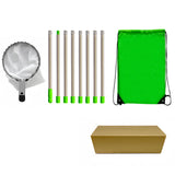 Darrahopens Home & Garden > Garden Tools > Gardening Tools Green Telescopic Fruit Picker Tool with Stainless Steel Extension Pole Carbon Steel Head and Large Bag for Apples Peaches Oranges Australian Home Orchards(3.2m)
