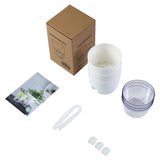 Darrahopens Home & Garden > Garden Tools > Gardening Tools Grey Indoor Self Watering Planter Pot - 6 Inch Double Layer Rempvable Plastic Flower Pot with Extra Large Water Storage and Cotton Rope for All House Plants, Flowers, Herbs In Australia - Darrahopens