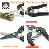 Darrahopens Home & Garden > Garden Tools > Gardening Tools Heavy-Duty 5-Piece Gardening Tool Set – 3 Pruning Shears & 2 Folding Saws, Stainless Steel Blades, Ergonomic Handles, Compact Storage – Ideal for Trees, Shrubs, Camping, and Gift-Giving