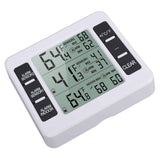 Darrahopens Home & Garden > Garden Tools > Gardening Tools Indoor Outdoor Thermometer Digital Hygrometer Thermometer Wireless Temperature and Humidity Gauge Monitor with 2 Sensors In Australia - Darrahopens