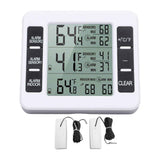 Darrahopens Home & Garden > Garden Tools > Gardening Tools Indoor Outdoor Thermometer Digital Hygrometer Thermometer Wireless Temperature and Humidity Gauge Monitor with 2 Sensors In Australia - Darrahopens