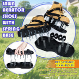 Darrahopens Home & Garden > Garden Tools > Gardening Tools Lawn Aerator Shoes with Spring Base & Spikes: Adjustable Strap, Double-Layer Design for Healthy Lawns in Australian Gardens