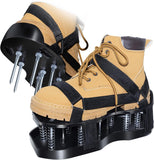 Darrahopens Home & Garden > Garden Tools > Gardening Tools Lawn Aerator Shoes with Spring Base & Spikes: Adjustable Strap, Double-Layer Design for Healthy Lawns in Australian Gardens