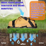 Darrahopens Home & Garden > Garden Tools > Gardening Tools Lawn Aerator Shoes with Spring Base & Spikes: Adjustable Strap, Double-Layer Design for Healthy Lawns in Australian Gardens