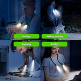 Darrahopens Home & Garden > Garden Tools > Gardening Tools LED Neck Reading Light 3 Colors 3 Bright Level 1000mAh Rechargeable Battery Bendable Arms Book Light for Knitting In Australia - Darrahopens