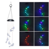 Darrahopens Home & Garden > Garden Tools > Gardening Tools LED Solar Wind Chimes Color Change Waterproof Bird Wind Chimes Light for Courtyard Garden Patio In Australia - Darrahopens
