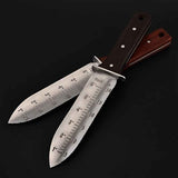 Darrahopens Home & Garden > Garden Tools > Gardening Tools Measuring Gardening Knife with Leather Sheath for Precise Garden Work-Brown