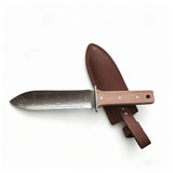 Darrahopens Home & Garden > Garden Tools > Gardening Tools Measuring Gardening Knife with Leather Sheath for Precise Garden Work-Brown