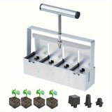 Darrahopens Home & Garden > Garden Tools > Gardening Tools Multi-Cell Seedling Transplanter for Batch Planting-Silver