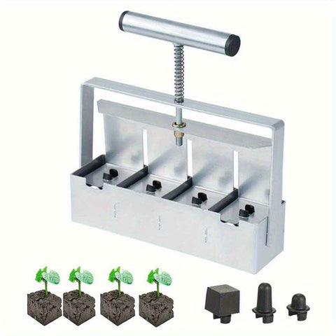 Darrahopens Home & Garden > Garden Tools > Gardening Tools Multi-Cell Seedling Transplanter for Batch Planting-Silver
