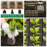 Darrahopens Home & Garden > Garden Tools > Gardening Tools Multi-Cell Seedling Transplanter for Batch Planting-Silver