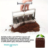 Darrahopens Home & Garden > Garden Tools > Gardening Tools Multi-Cell Seedling Transplanter for Batch Planting-Silver