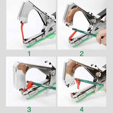 Darrahopens Home & Garden > Garden Tools > Gardening Tools Plant Tying Machine Tape Tool for Tomatoes Peppers Grapes Cucumbers and Vining Vegetables Quickly and Easily Tie, Great for Gardeners Farmers, with Tapes, Spare Parts, Staples - Green