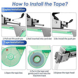 Darrahopens Home & Garden > Garden Tools > Gardening Tools Plant Tying Machine Tape Tool for Tomatoes Peppers Grapes Cucumbers and Vining Vegetables Quickly and Easily Tie, Great for Gardeners Farmers, with Tapes, Spare Parts, Staples - Green