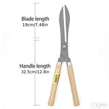 Darrahopens Home & Garden > Garden Tools > Gardening Tools Professional Hedge Trimming Shears for Precision Garden Shaping-Beige